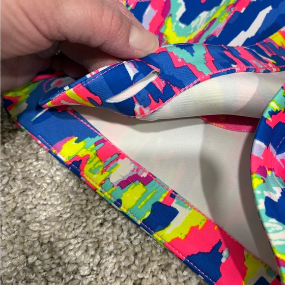 Lilly Pulitzer Britton Scuba Short Ikat Multi Luminescent Size Small - Picture 3 of 8